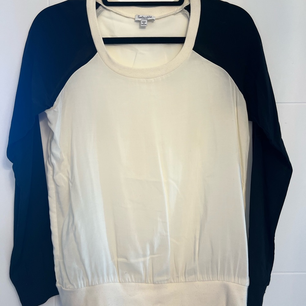 Black and White Long Sleeve Top